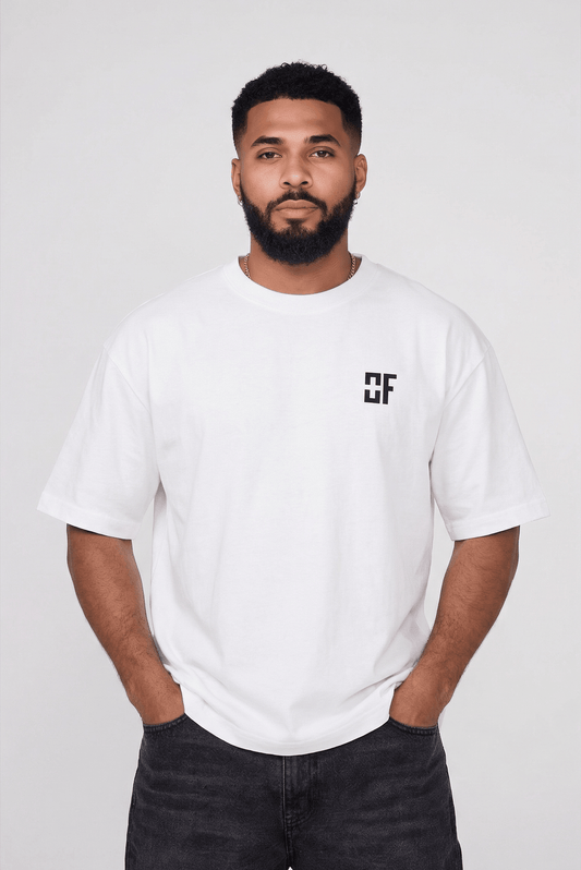 Organic Cotton Oversized T-Shirt White — The Identity Tee | OWNFORM