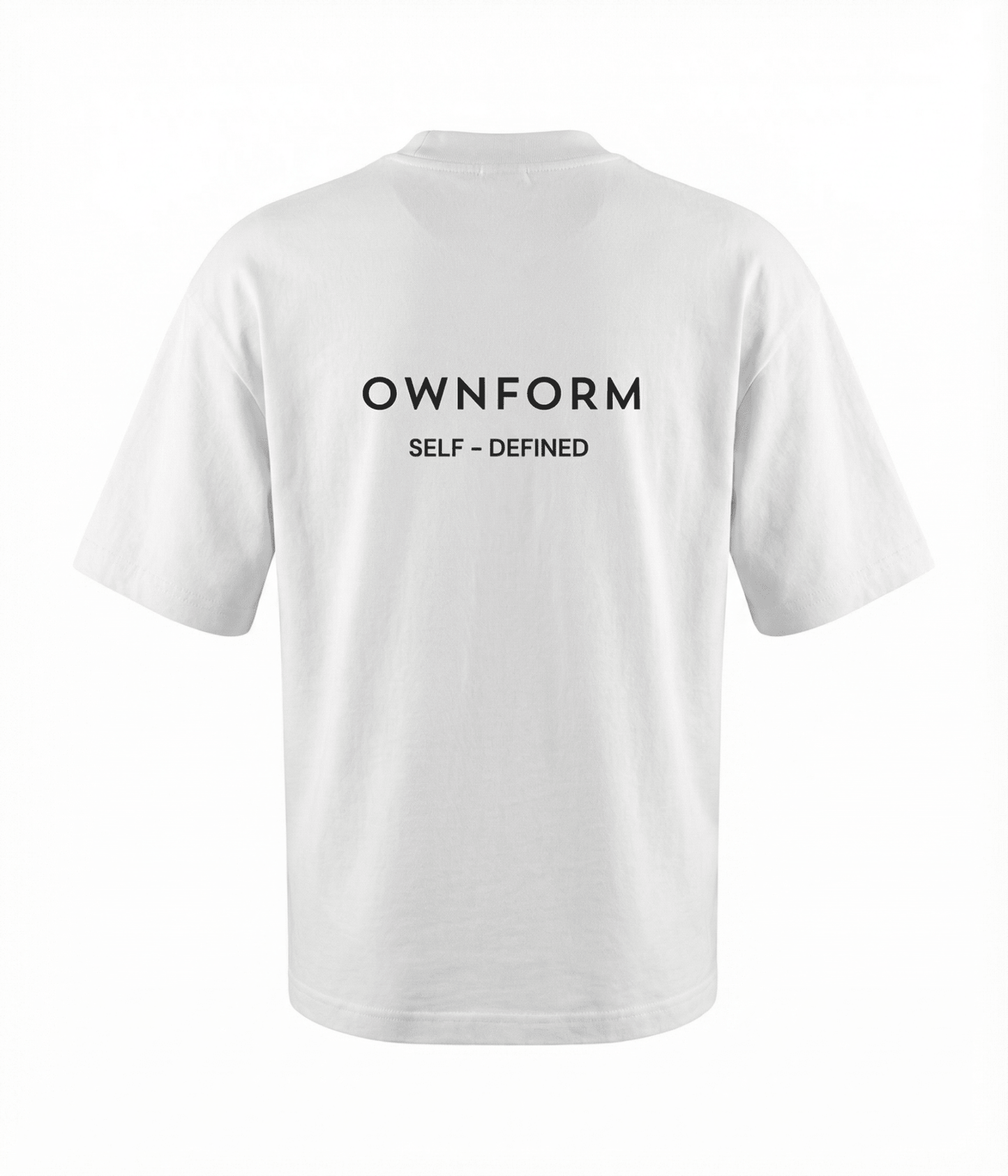 Organic Cotton Oversized T-Shirt White — The Identity Tee | OWNFORM