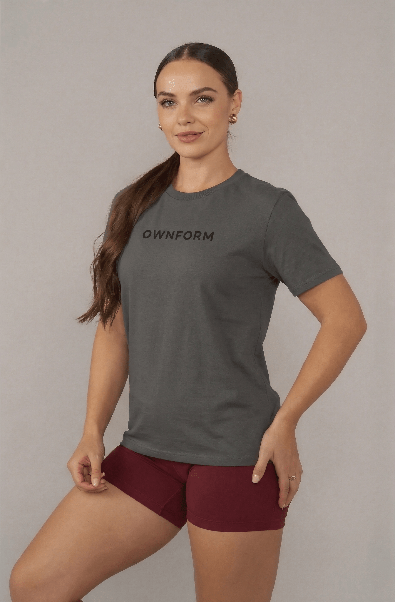 OWNFORM Essentials Tee Anthracite — Organic Cotton T-Shirt UK