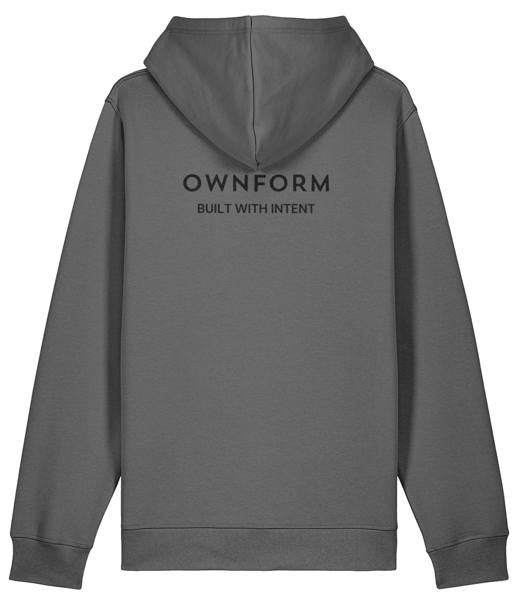 OWNFORM Intent Hoodie Anthracite — Organic Cotton Hoodie UK