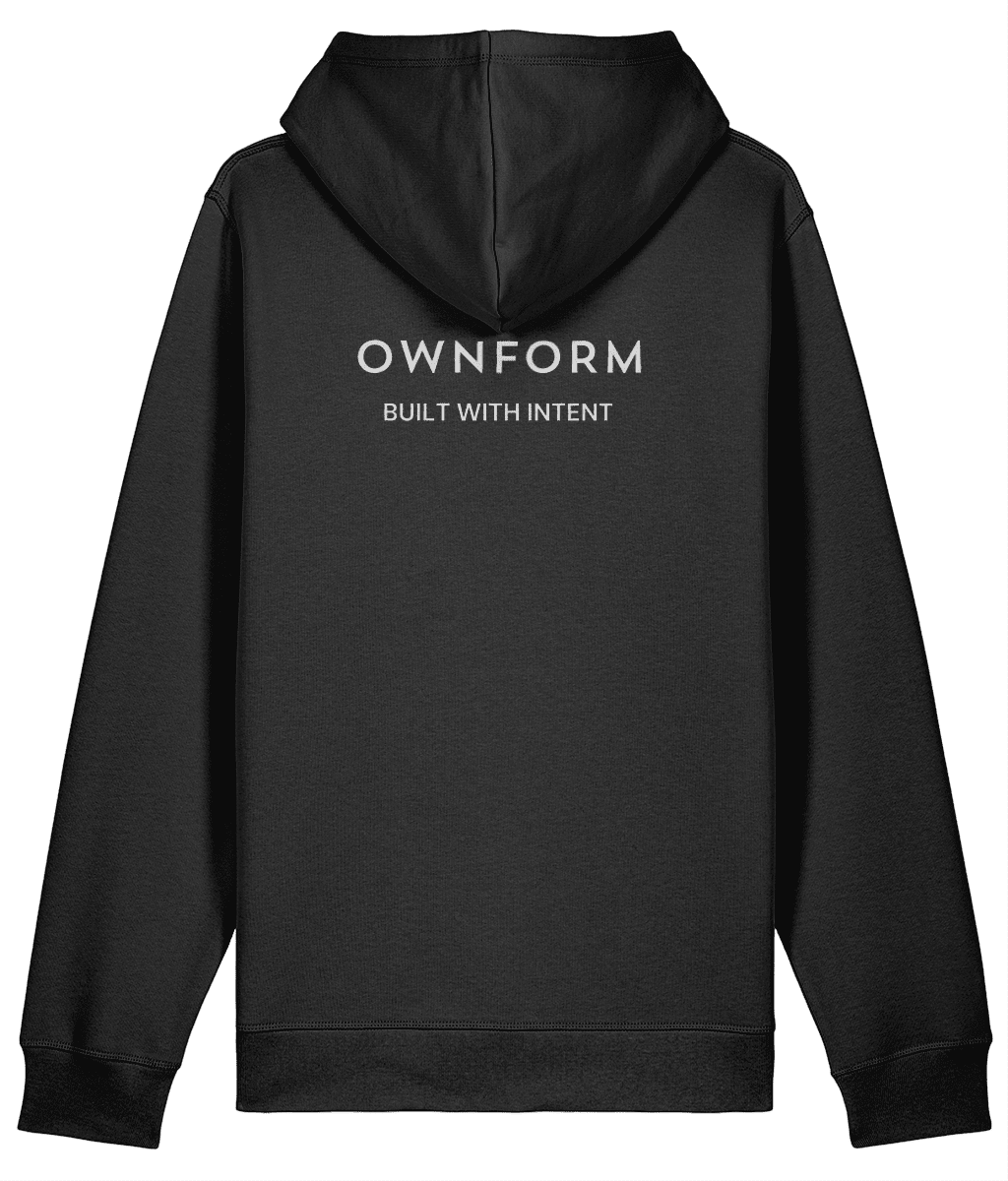OWNFORM Intent Hoodie Black — Organic Cotton Hoodie UK