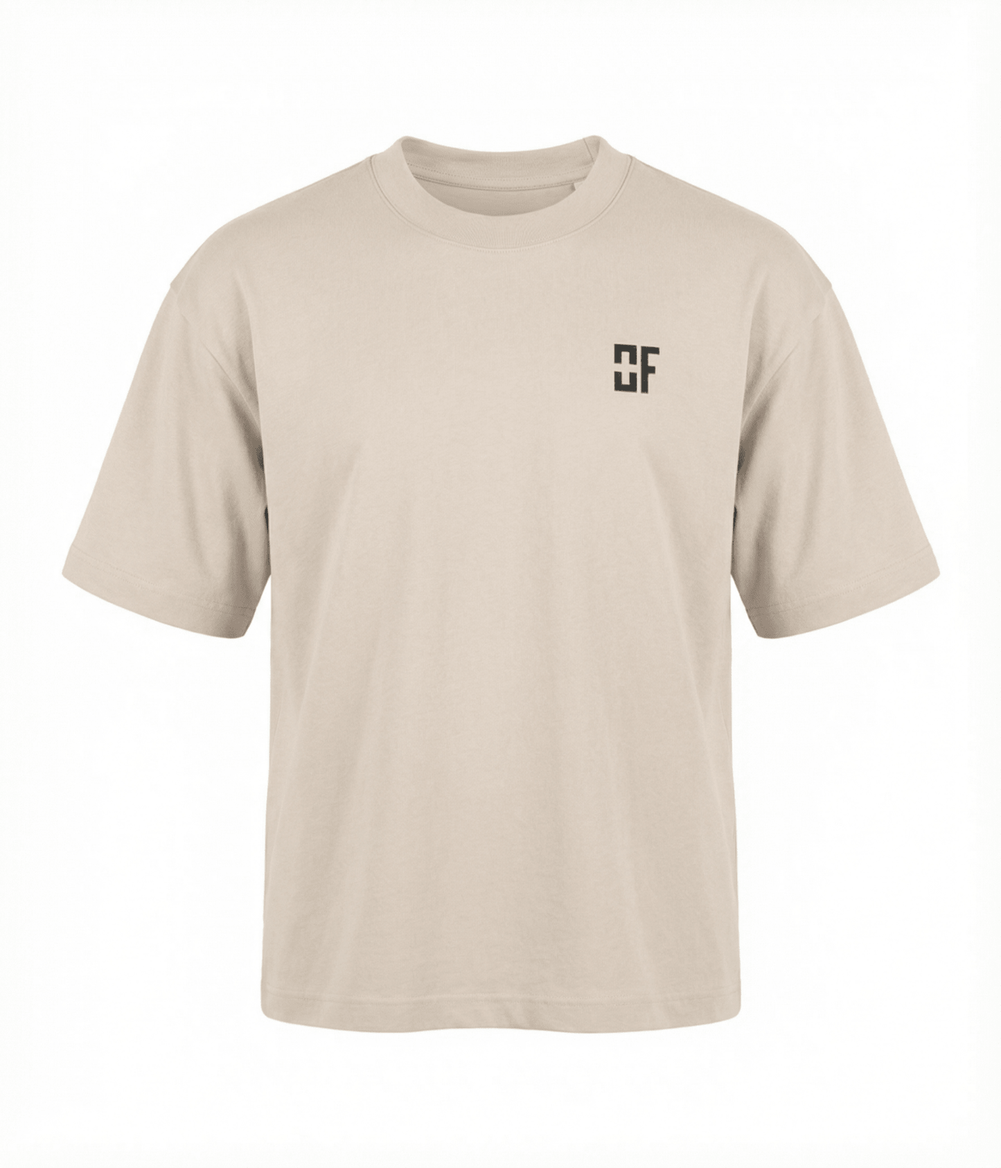 Organic Cotton Oversized T-Shirt Cream — The Identity Tee | OWNFORM