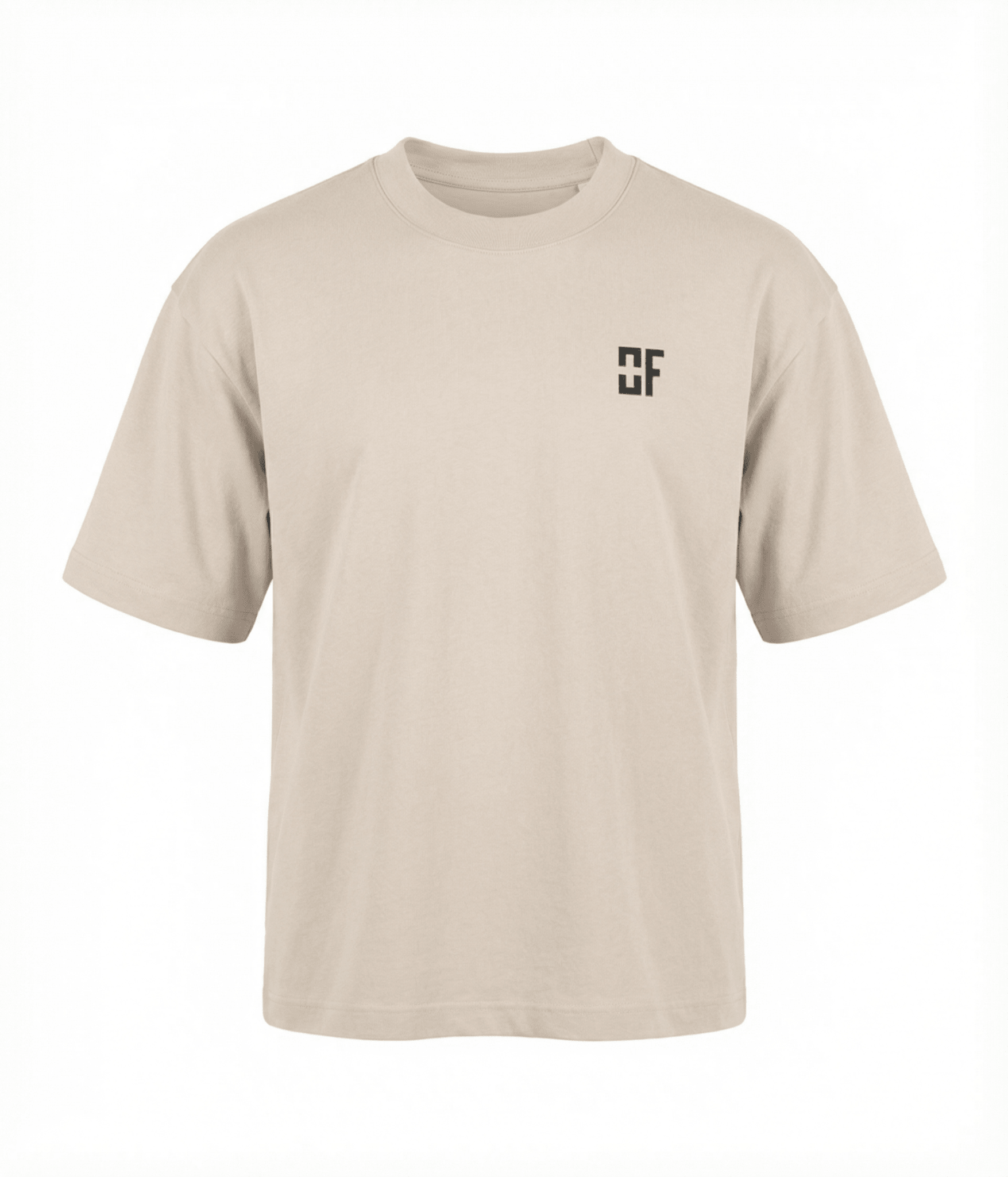 Organic Cotton Oversized T-Shirt Cream — The Identity Tee | OWNFORM