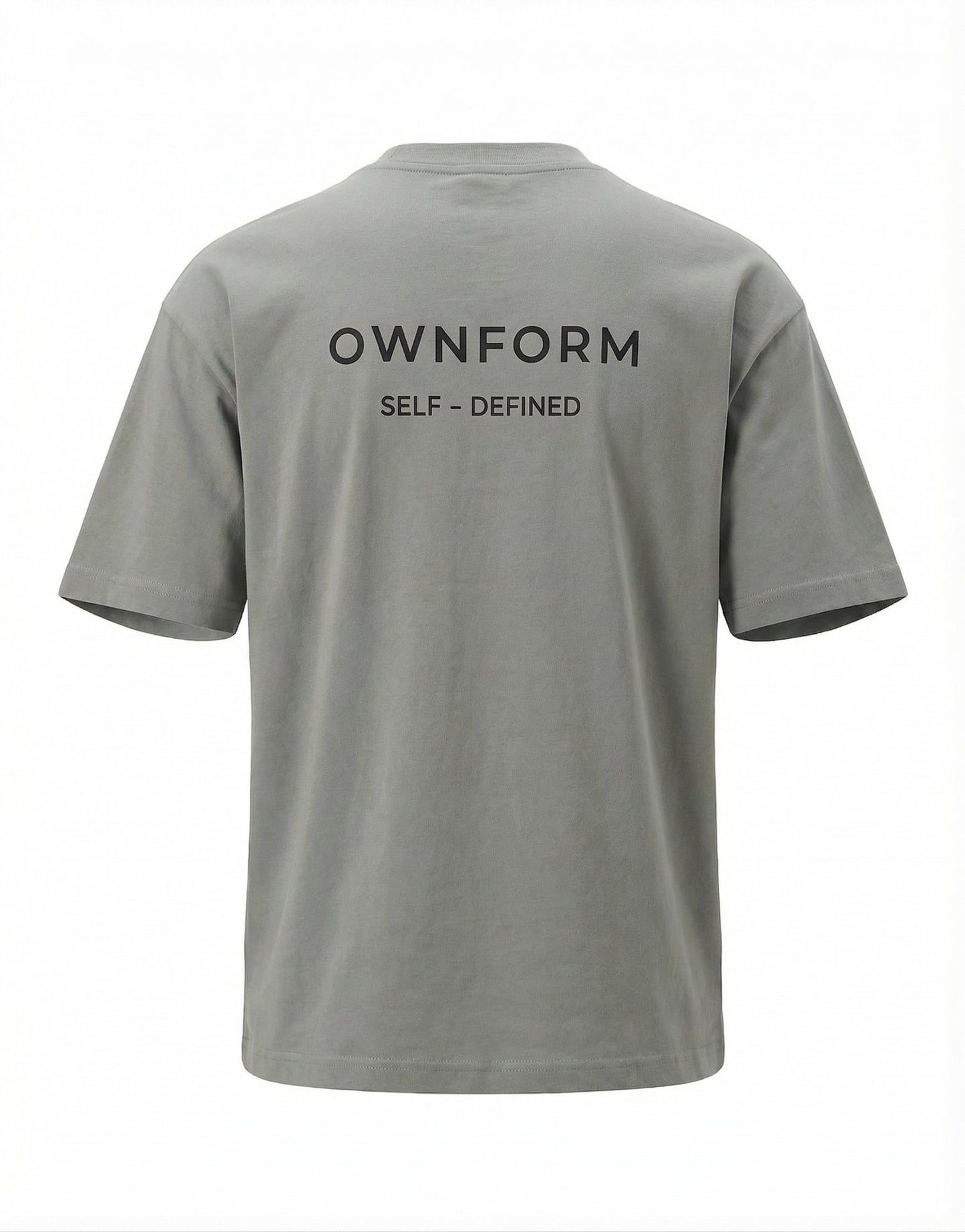 Organic Cotton Oversized T-Shirt Misty Grey — The Identity Tee | OWNFORM