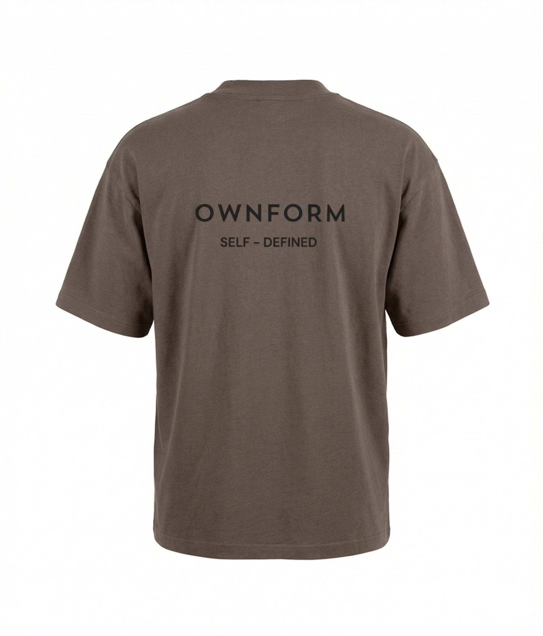 Organic Cotton Oversized T-Shirt Mocha — The Identity Tee | OWNFORM