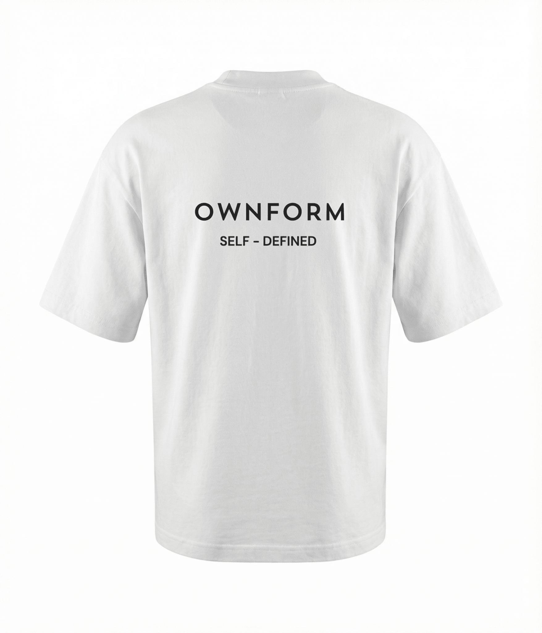 Organic Cotton Oversized T-Shirt White — The Identity Tee | OWNFORM