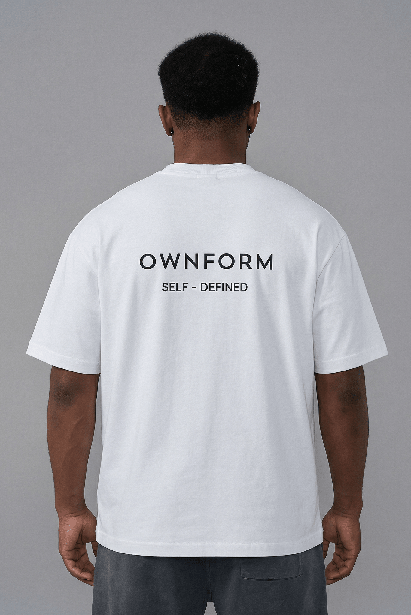 Organic Cotton Oversized T-Shirt White — The Identity Tee | OWNFORM