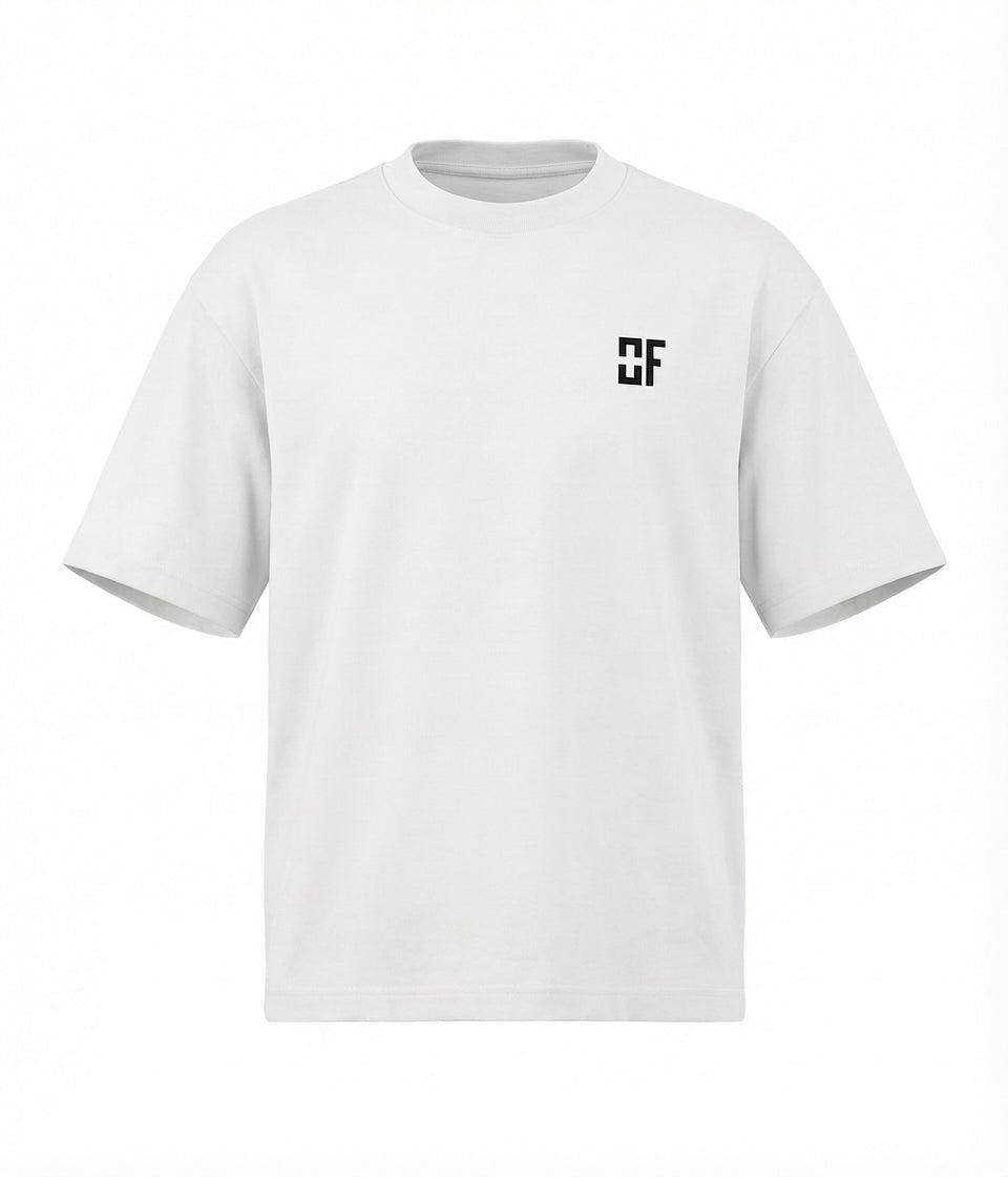 Organic Cotton Oversized T-Shirt White — The Identity Tee | OWNFORM