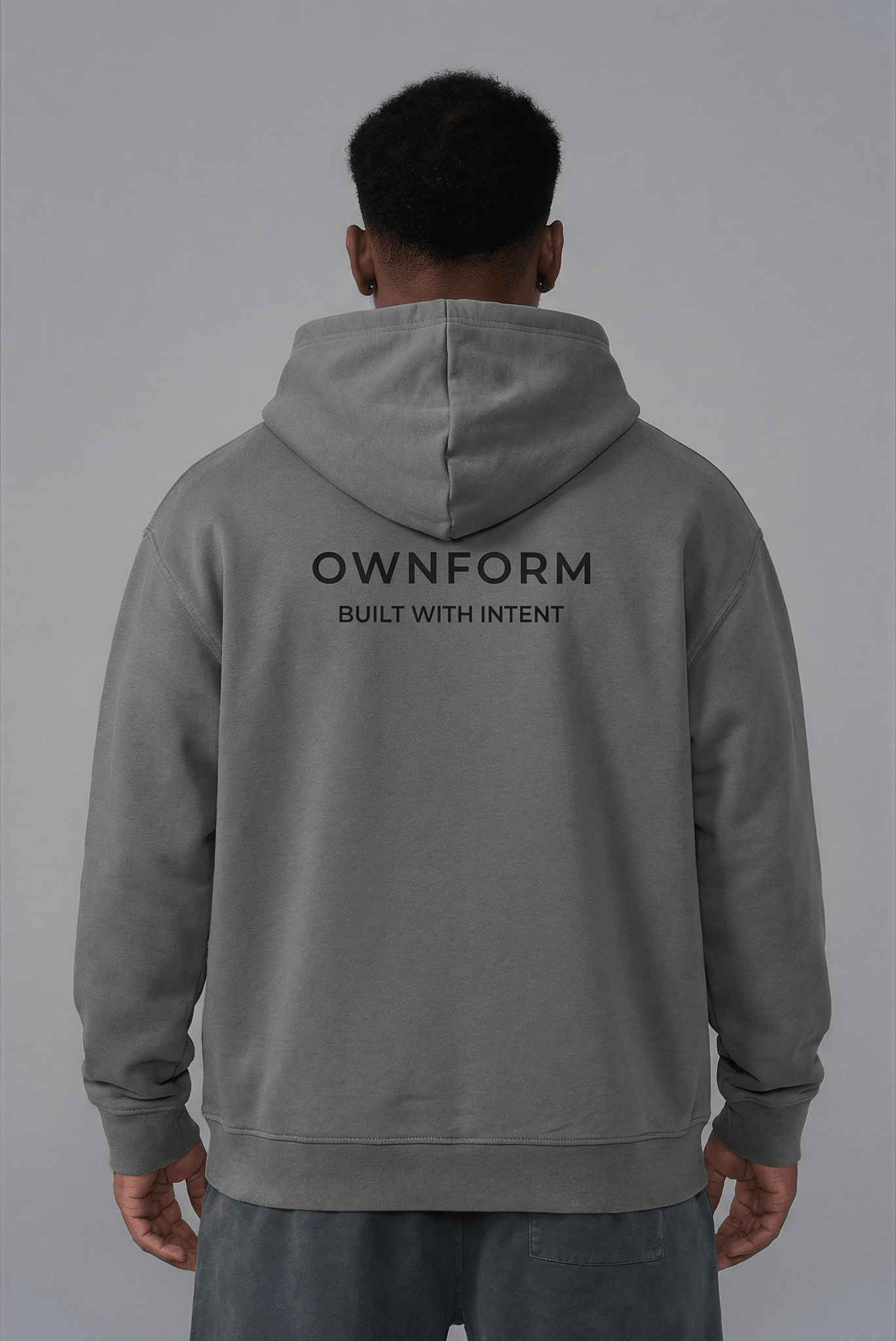 OWNFORM Intent Hoodie Anthracite — Organic Cotton Hoodie UK