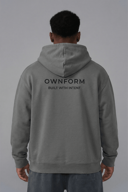 OWNFORM Intent Hoodie Anthracite — Organic Cotton Hoodie UK