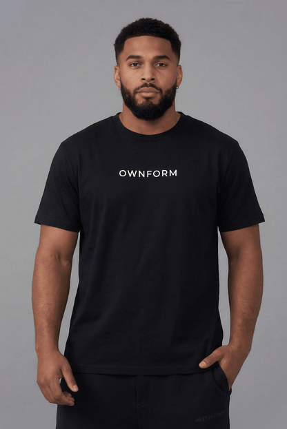 OWNFORM Essentials Tee Black — Organic Cotton T-Shirt UK
