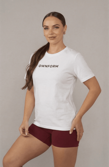OWNFORM Essentials Tee White — Organic Cotton T-Shirt UK