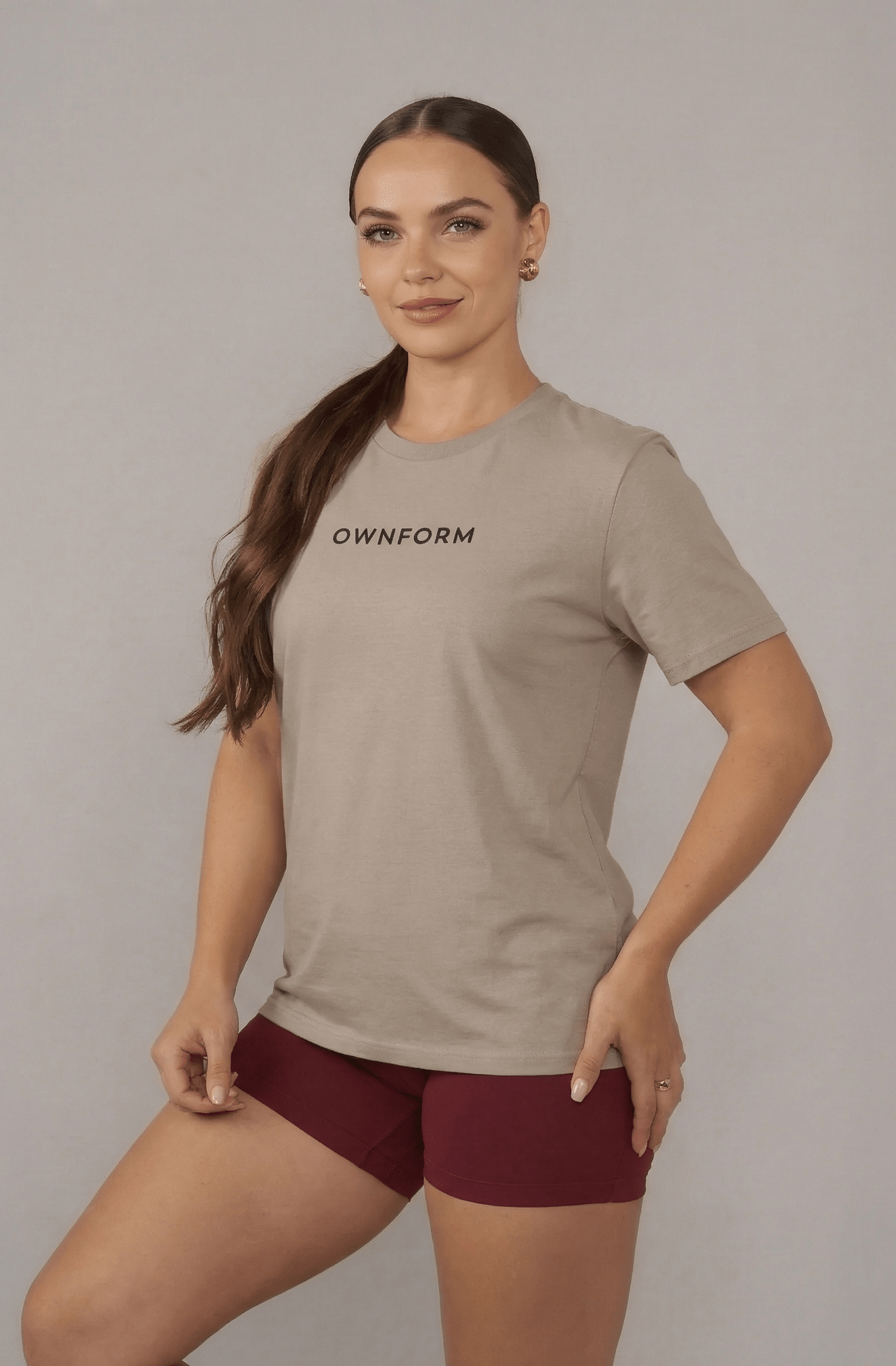 OWNFORM Essentials Tee Desert Dust — Organic Cotton T-Shirt UK