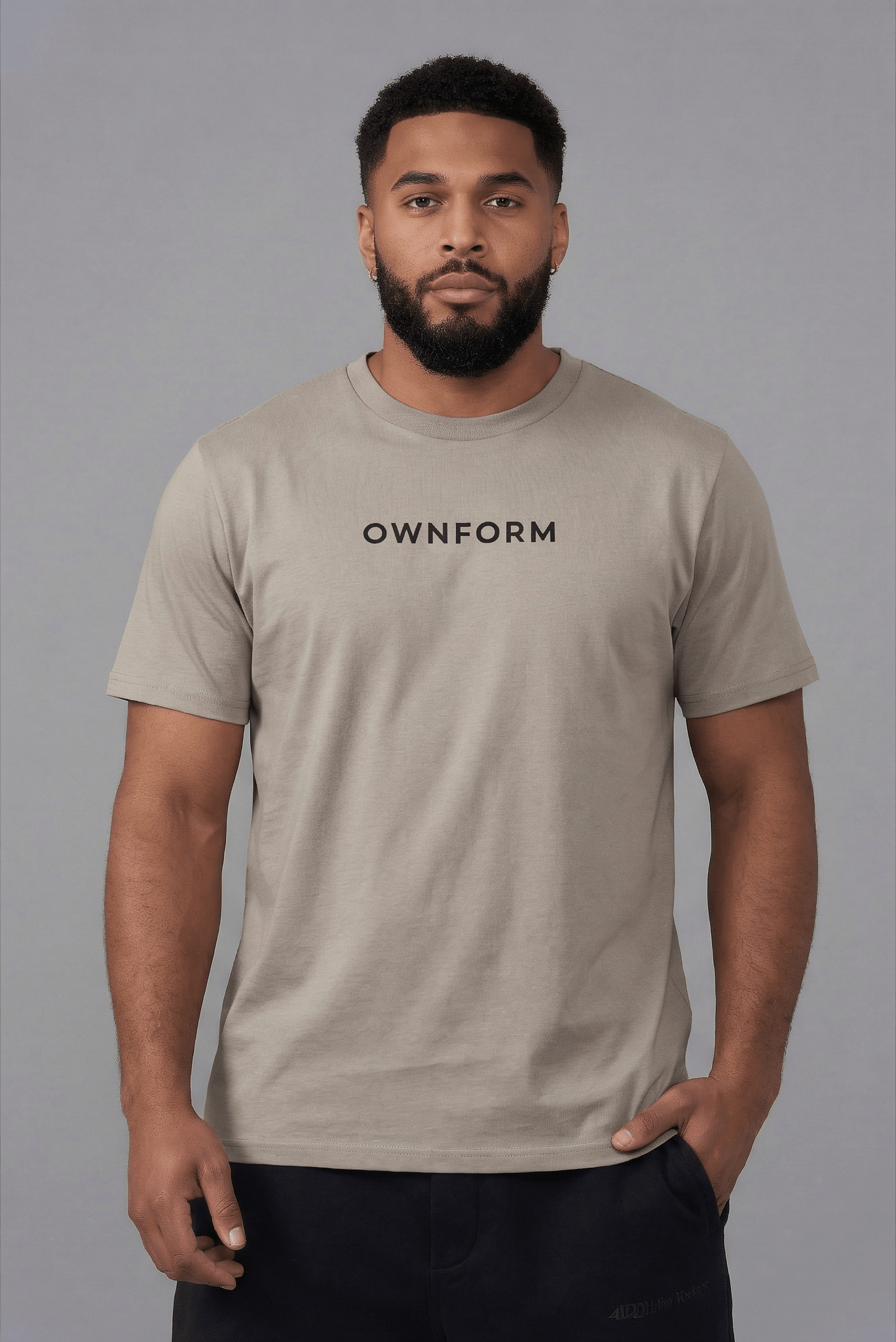 OWNFORM Essentials Tee Desert Dust — Organic Cotton T-Shirt UK