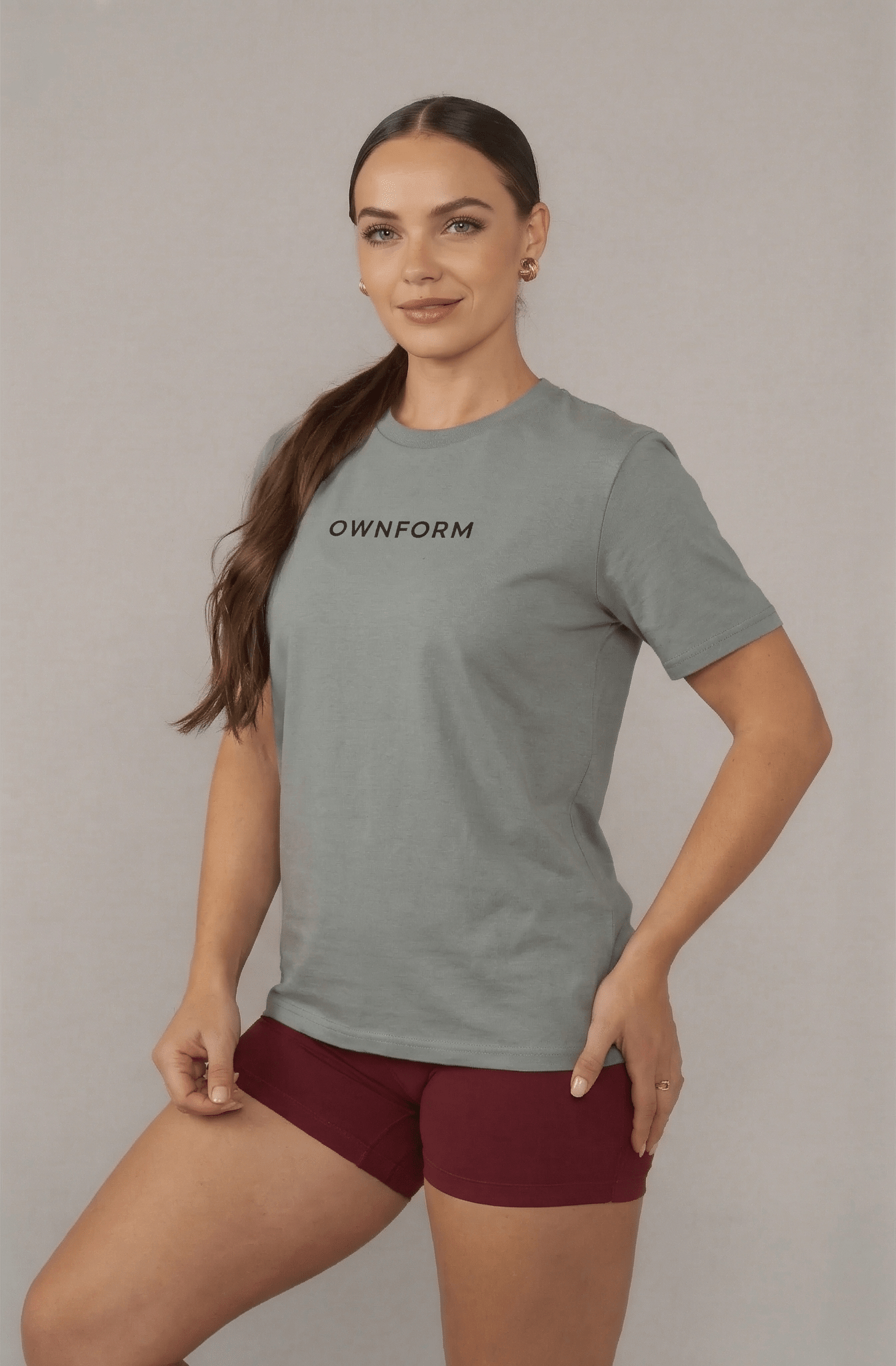 OWNFORM Essentials Tee Misty Grey — Organic Cotton T-Shirt UK