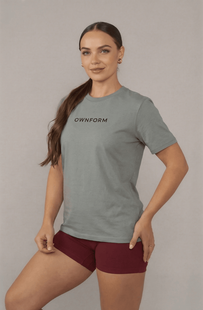OWNFORM Essentials Tee Misty Grey — Organic Cotton T-Shirt UK