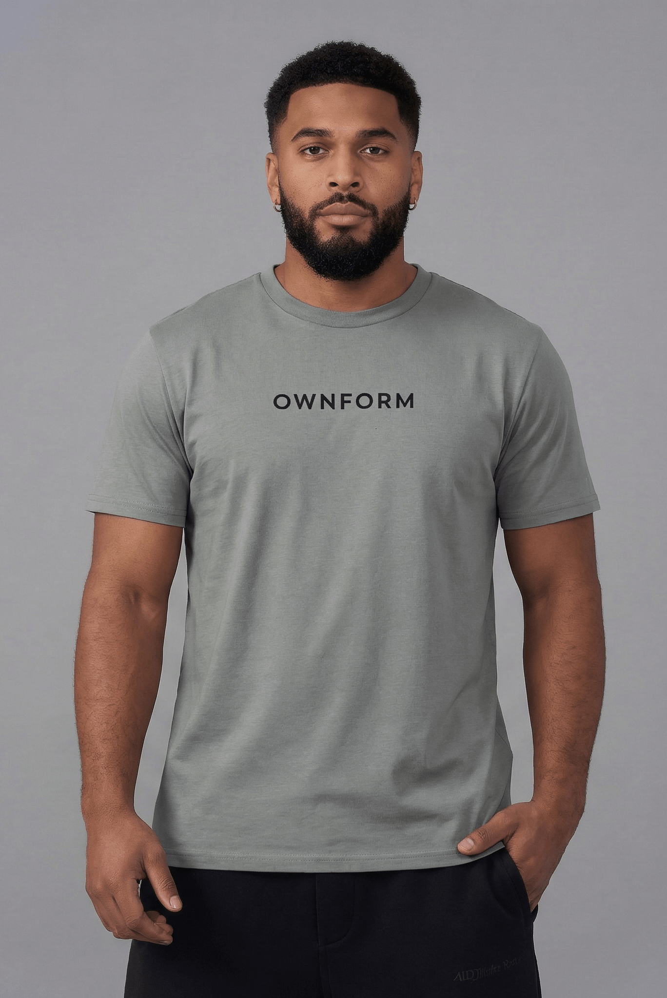 OWNFORM Essentials Tee Misty Grey — Organic Cotton T-Shirt UK