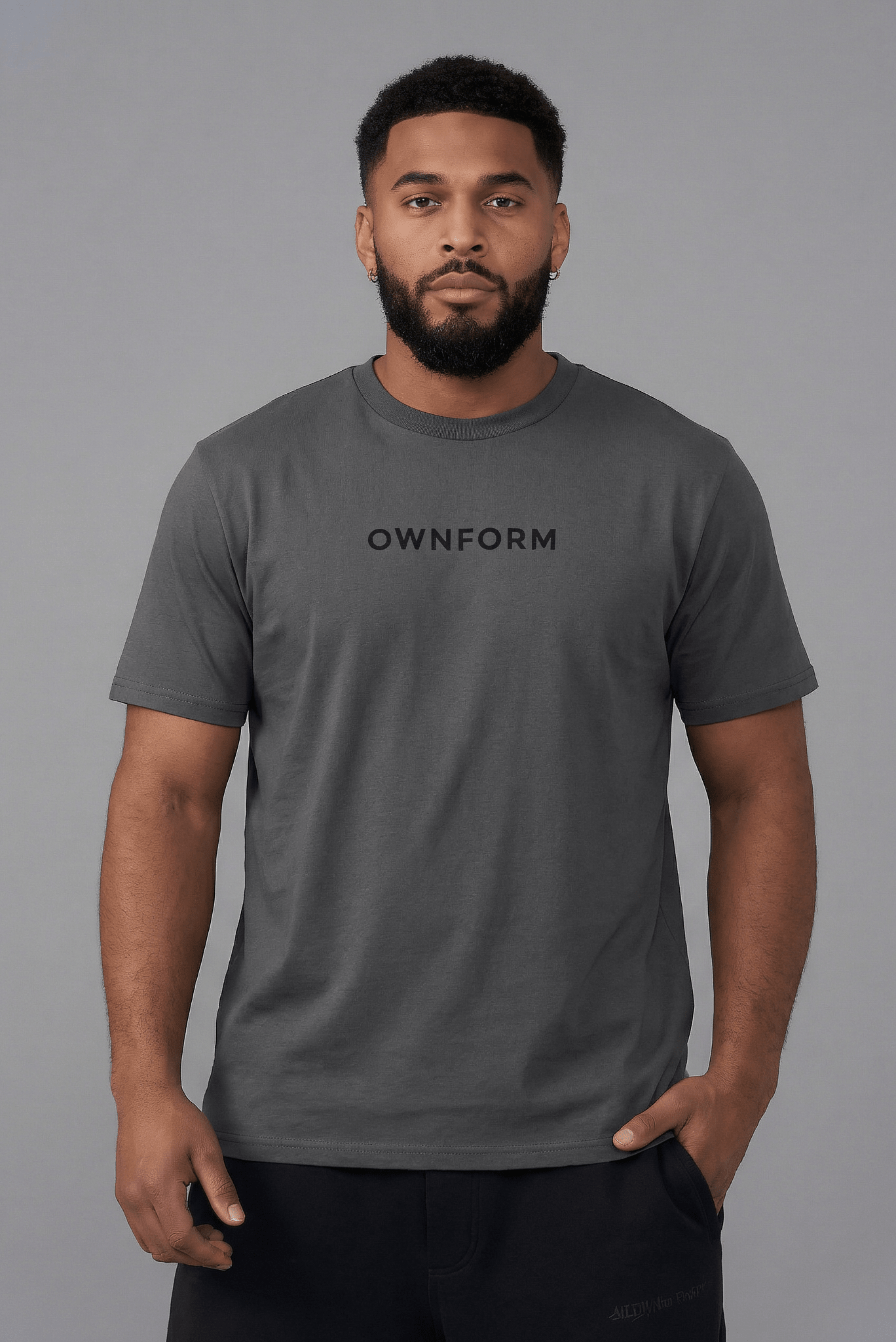 OWNFORM Essentials Tee Anthracite — Organic Cotton T-Shirt UK