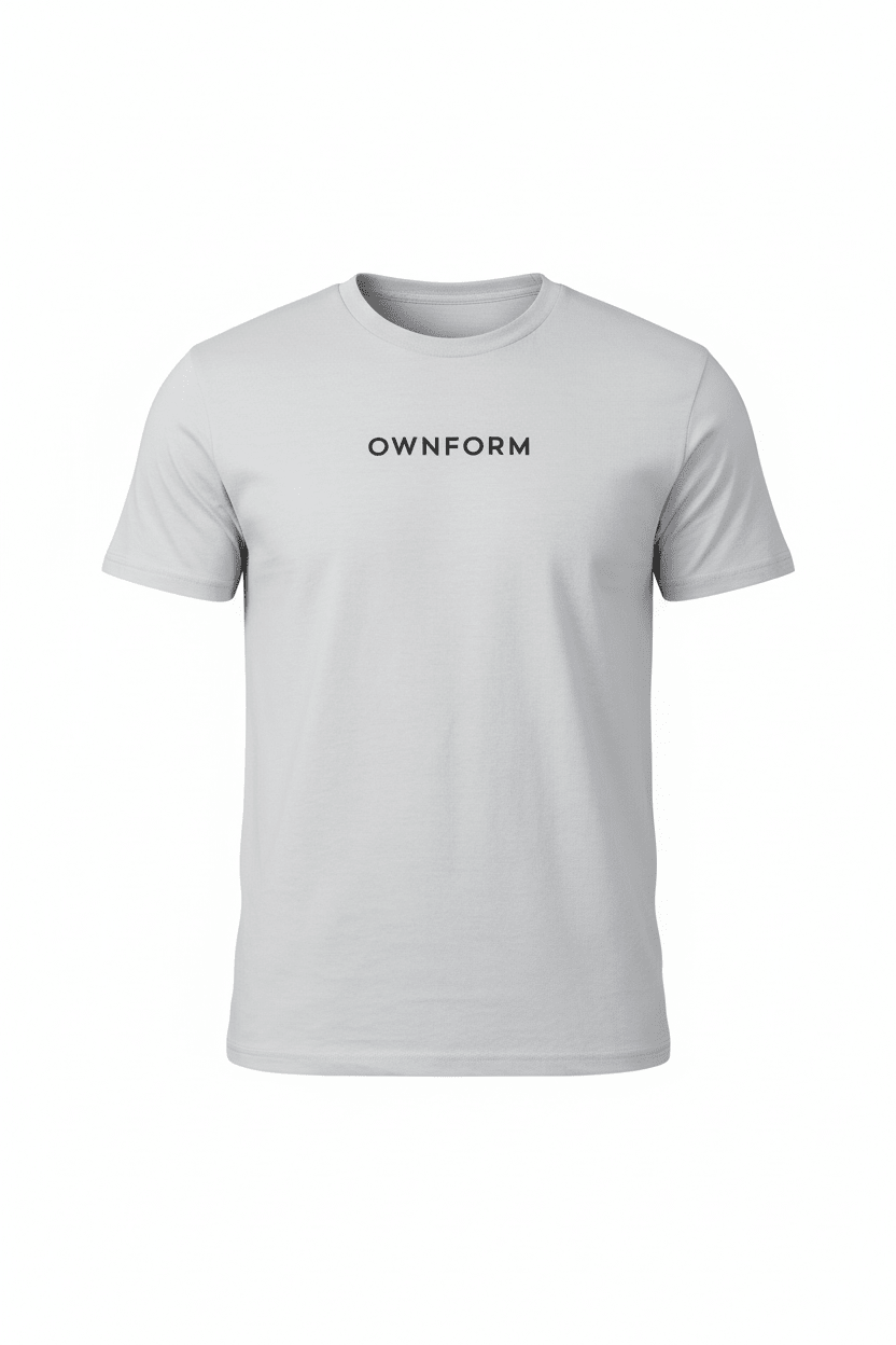 OWNFORM Essentials Tee White — Organic Cotton T-Shirt UK