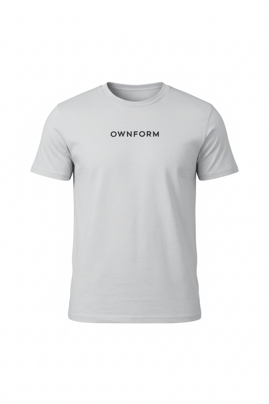 OWNFORM Essentials Tee White — Organic Cotton T-Shirt UK