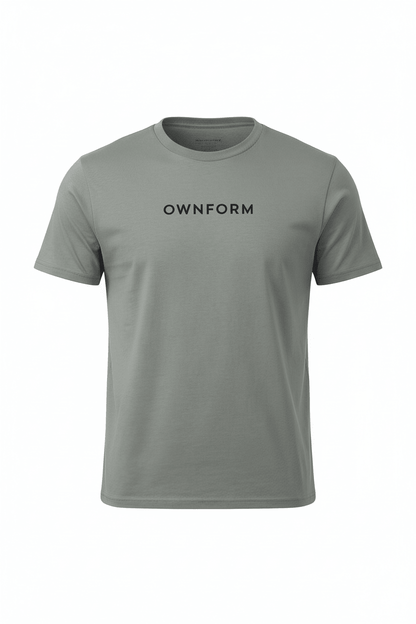 OWNFORM Essentials Tee Misty Grey — Organic Cotton T-Shirt UK