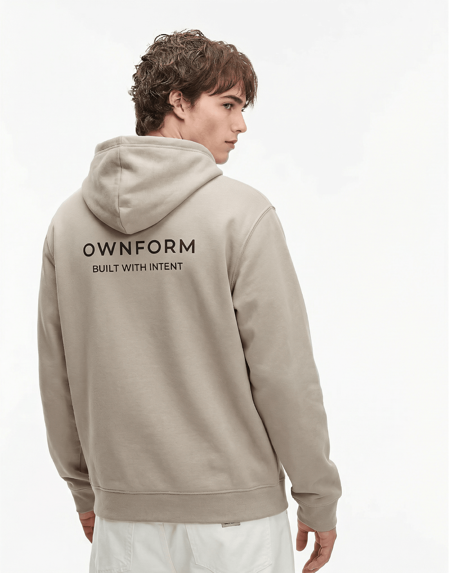 OWNFORM Intent Hoodie Desert Dust — Organic Cotton Blend Hoodie UK