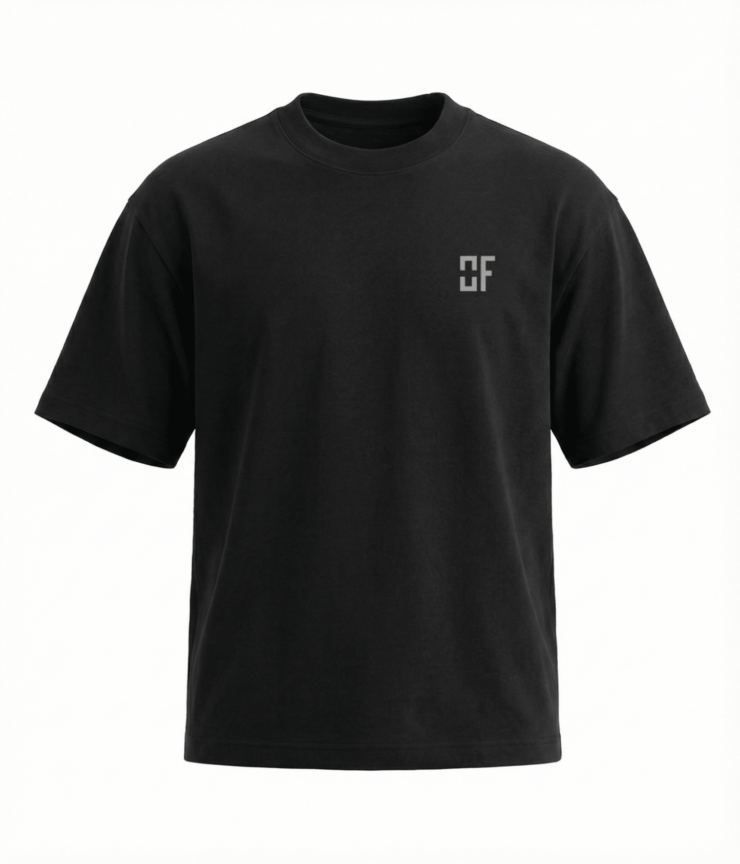 Organic Cotton Oversized T-Shirt Black — The Identity Tee | OWNFORM