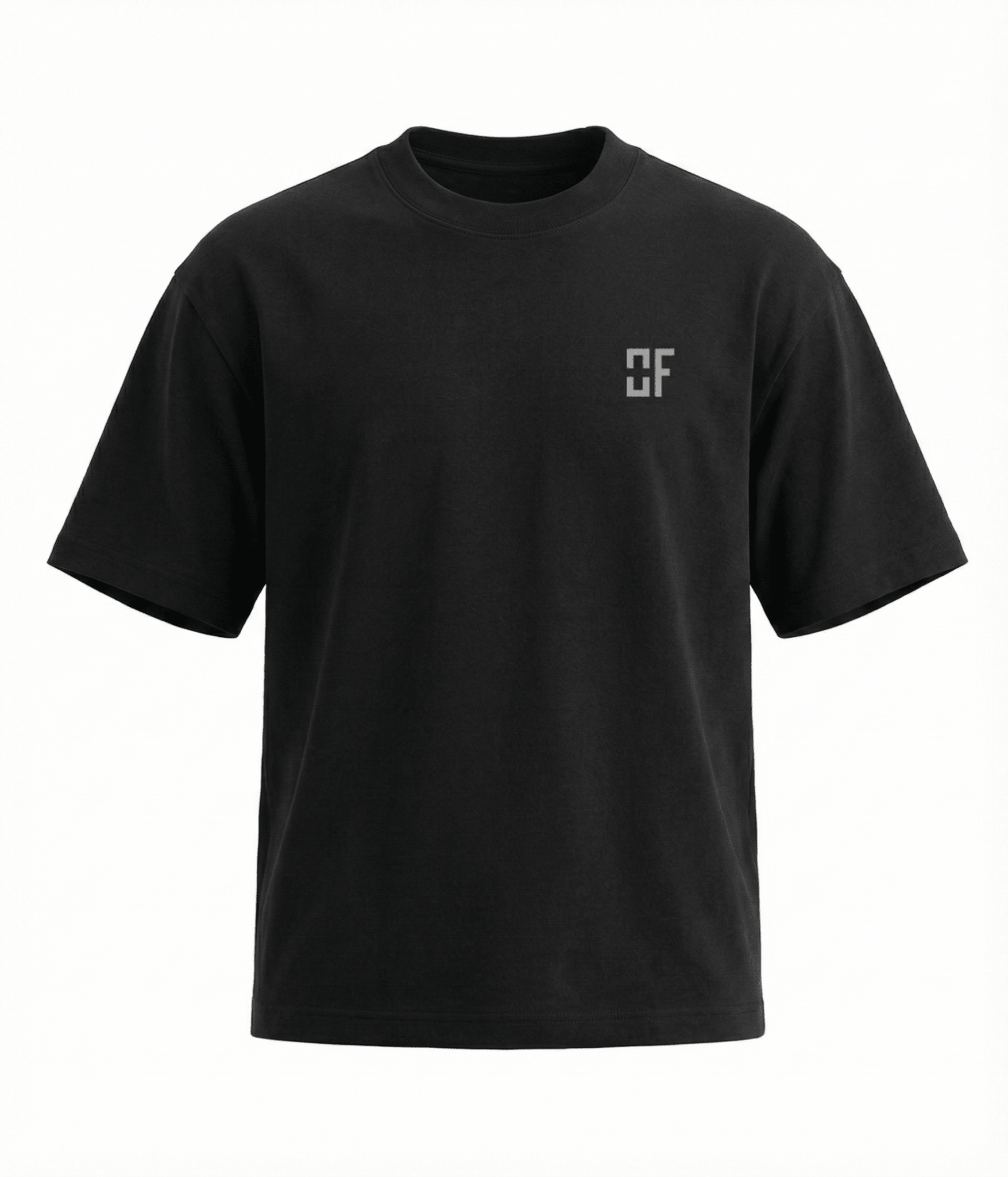 Organic Cotton Oversized T-Shirt Black — The Identity Tee | OWNFORM