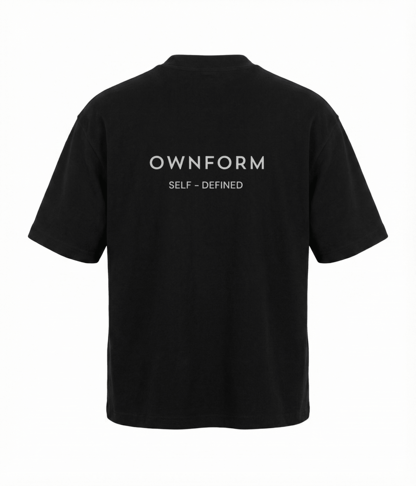 Organic Cotton Oversized T-Shirt Black — The Identity Tee | OWNFORM