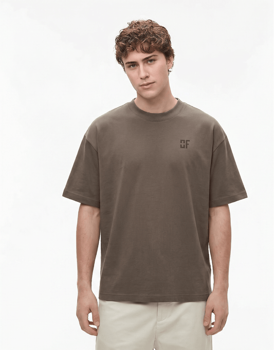 Organic Cotton Oversized T-Shirt Mocha — The Identity Tee | OWNFORM
