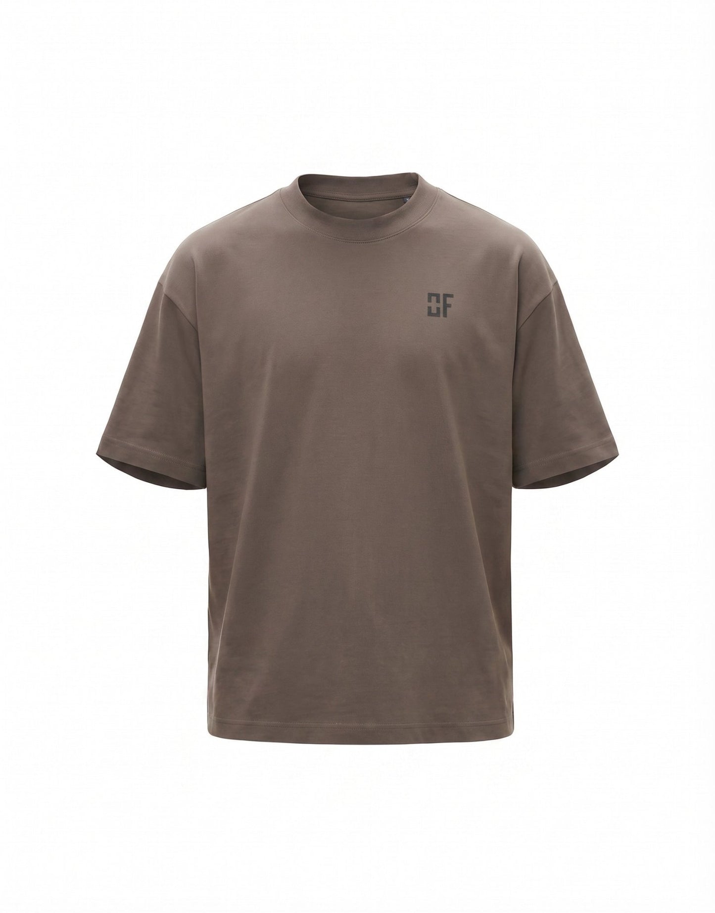 Organic Cotton Oversized T-Shirt Mocha — The Identity Tee | OWNFORM