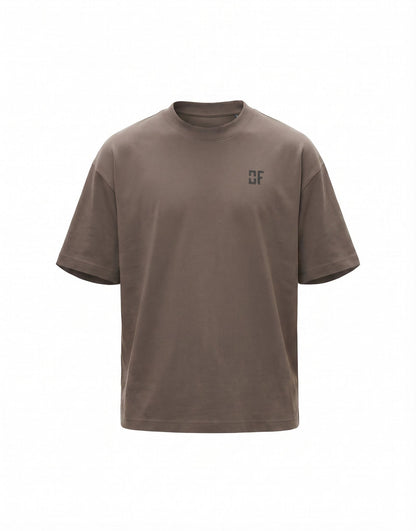Organic Cotton Oversized T-Shirt Mocha — The Identity Tee | OWNFORM